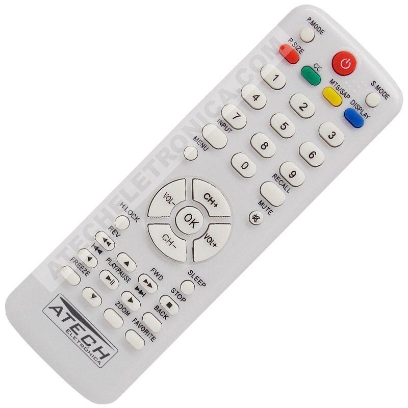Controle Remoto TV H-Buster HTR-D17 / HBTV-3203HD / HBTV-4203FD