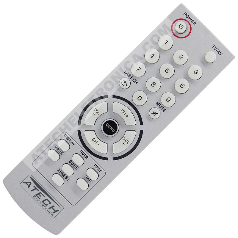 Controle Remoto TV Philco PCR-201 / TP-2920 / TPF-2130