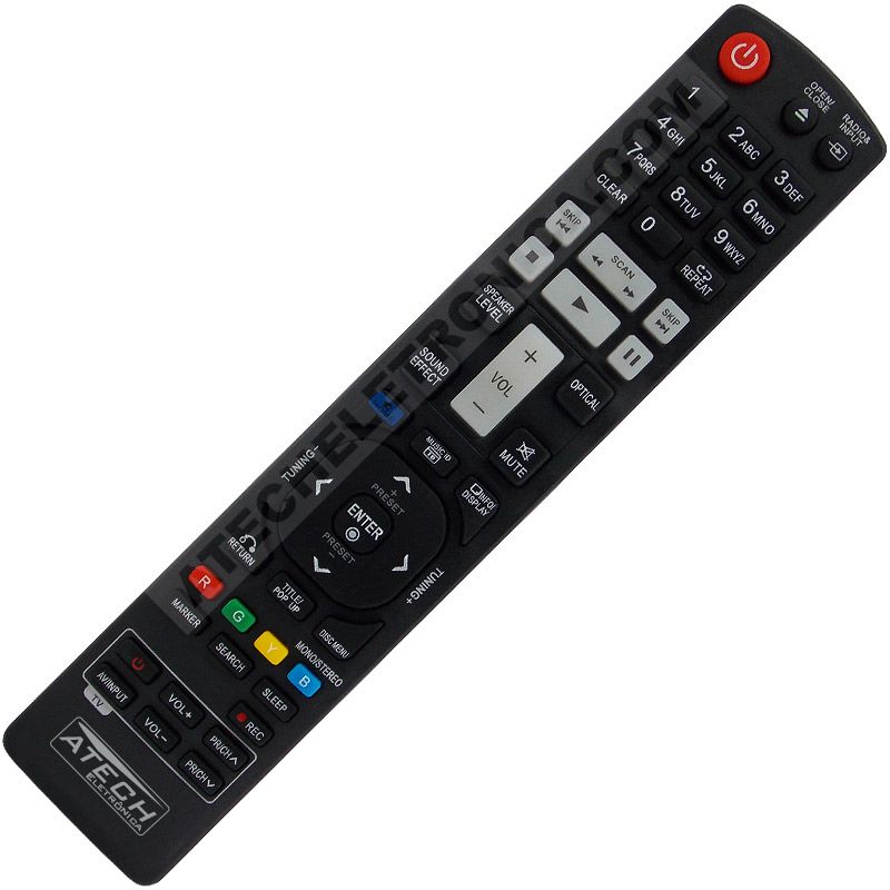 Controle Remoto Home Theater LG AKB72976001 / HB905TA / HB976TZW / HLX50W / HLX55W