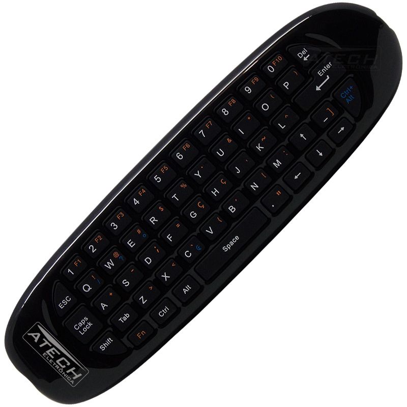 Controle Remoto com Mini Teclado e Mouse Universal Smart TV / PC / TV Box / Playstation / Xbox (Air Mouse)