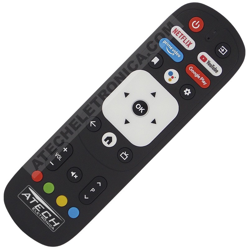 Controle Remoto TV Aiwa AWS-TV-43-BL-02-A / Vizzion BR43D1SA (Smart TV)