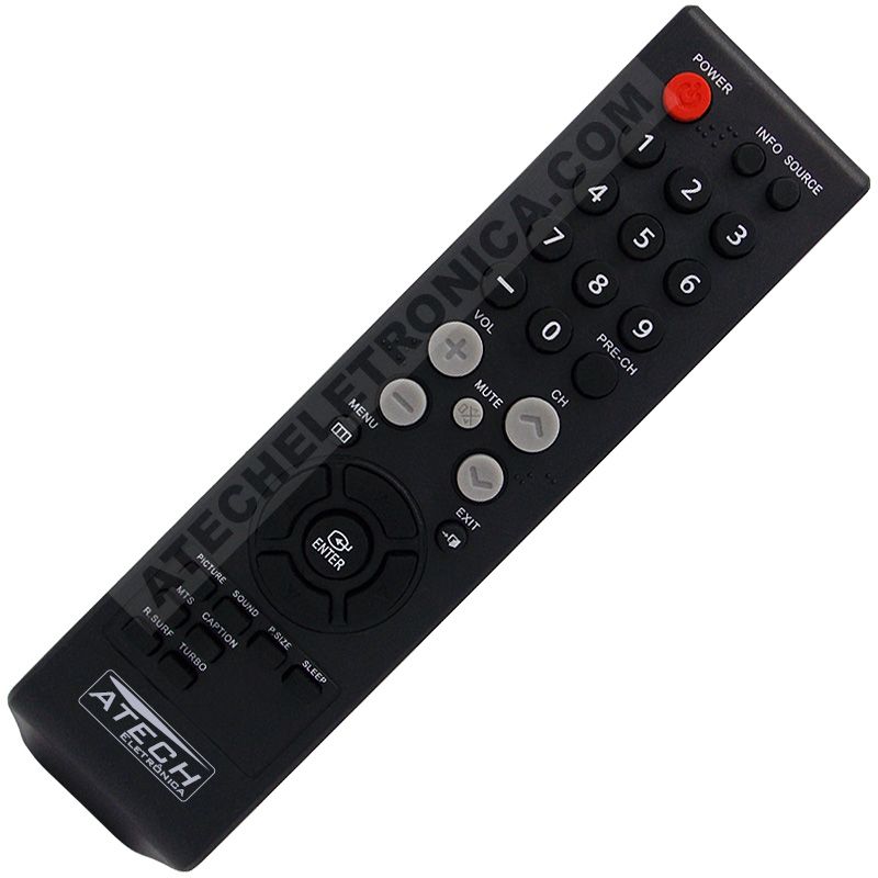 Controle Remoto TV Samsung AA59-00385B / CL-21K40MQ / CL-29K40MQ / CL-29Z30MQ / CL-29M21MQ