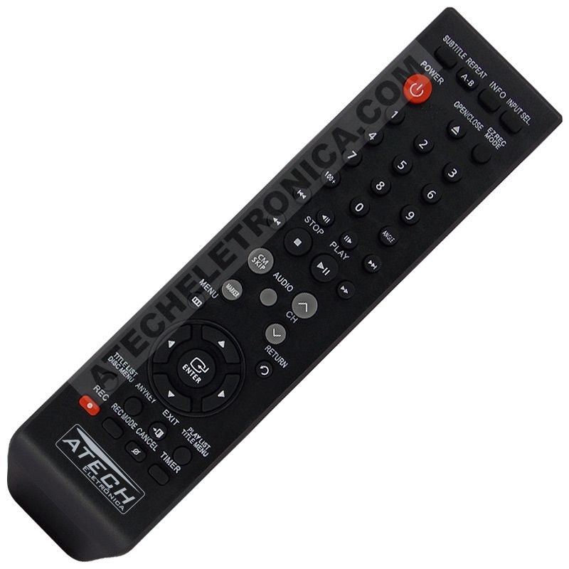 Controle Remoto Gravador de DVD Samsung AK59-0001E / DVD-R130 / DVD-R150