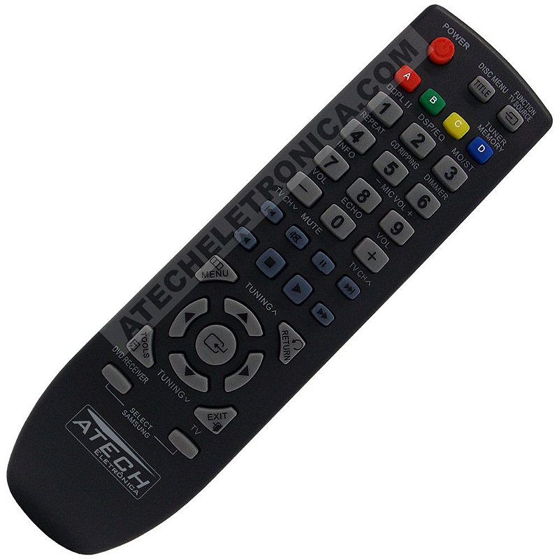 Controle Remoto Home Theater Samsung AH59-02361A / HT-D350K / HT-D353HK / HT-D355K