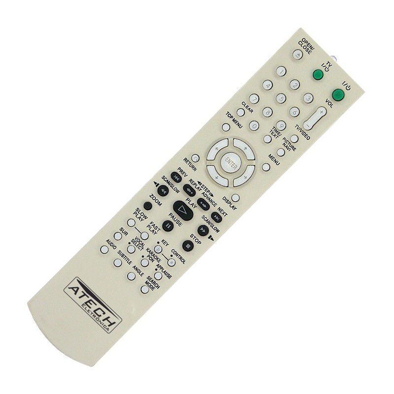 Controle Remoto DVD Sony RMT-D165A / RMT-D175A / RMT-D152A / DVP-NS41 / DVP-NS41P / DVP-NS45P / DVP-NS50 / DVP-NS50P