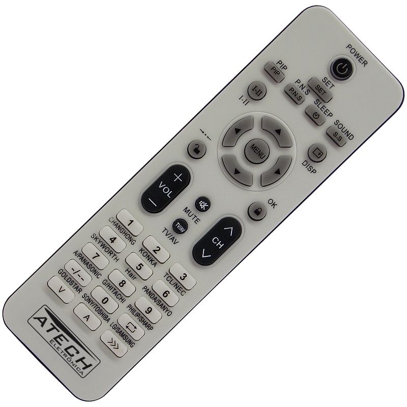 Controle Remoto Universal TV LED e LCD - Mais de 100 Marcas Nacional e Importada