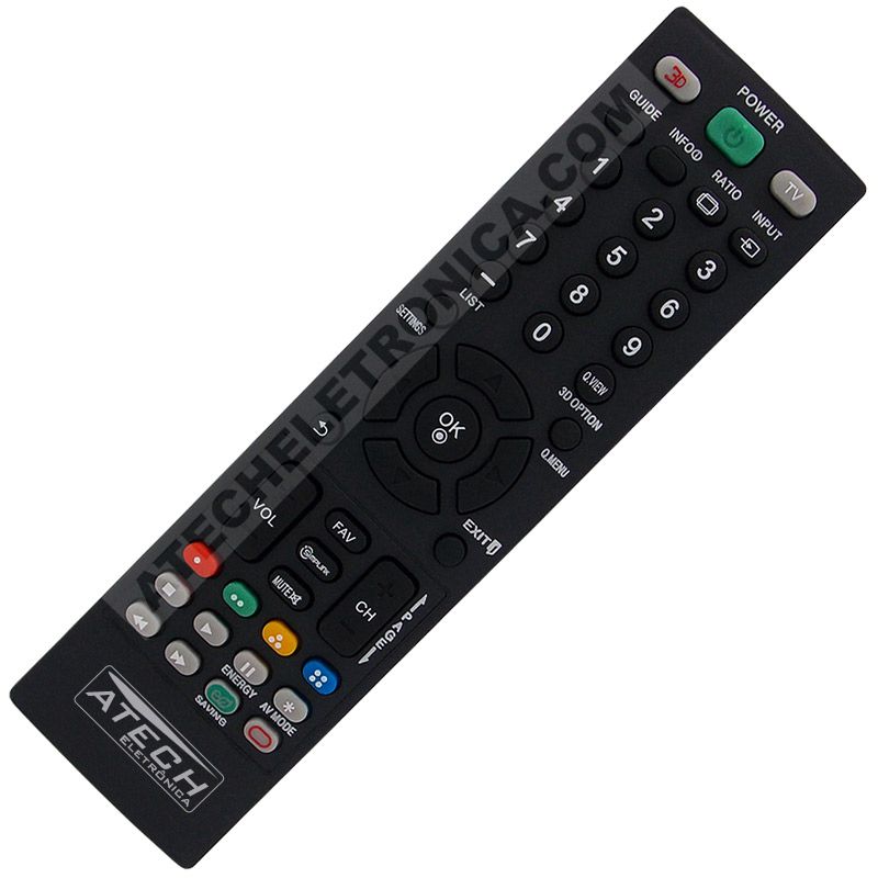 Controle Remoto TV LG AKB73655807 / 32LM3400 / 42LM3400