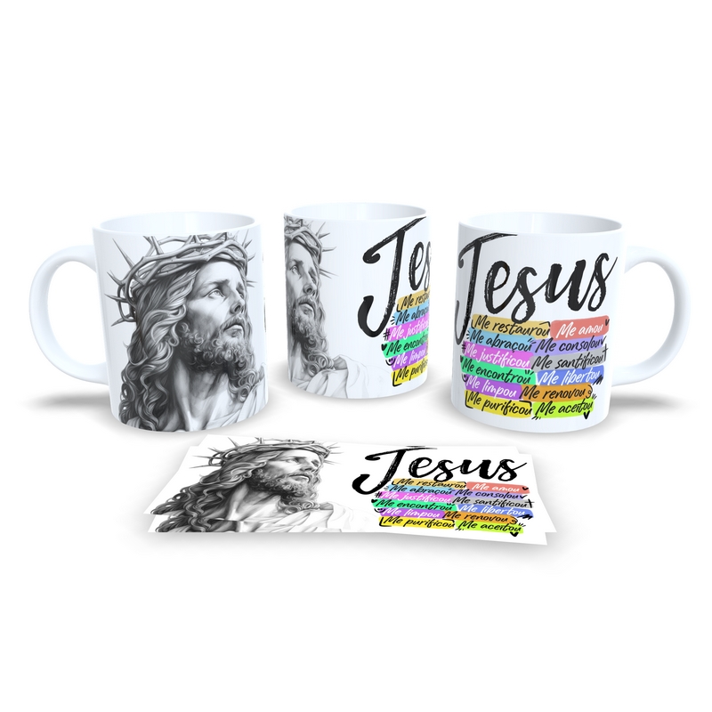 Caneca Cerâmica Personalizada Religião / Jesus - Modelo 785362