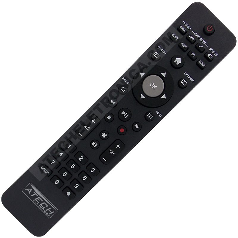Controle Remoto TV Philips 32PFL5604D / 42PFL5604D / 42PFL7404D / 47PFL5604D / 52PFL7404D
