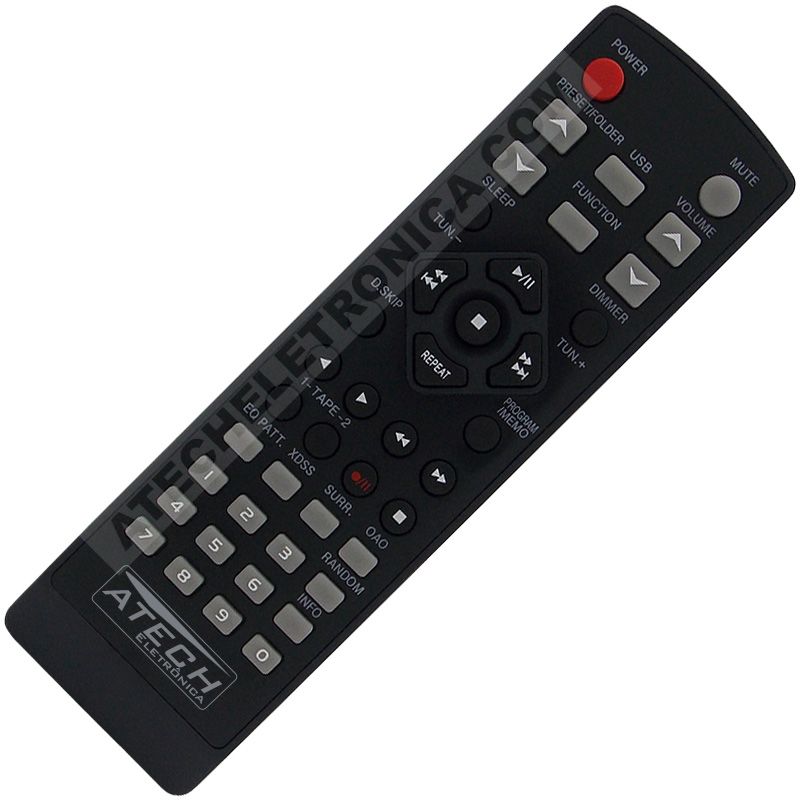 Controle Remoto Aparelho de Som LG AKB32371601 / MCD122 / MCD212