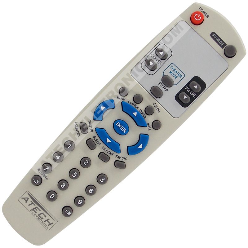 Controle Remoto TV Gradiente G-1420M / G-2020M / G-2920 / G-29FM / GS1429FM / GBT1410 / GBT1411 / GBT2011