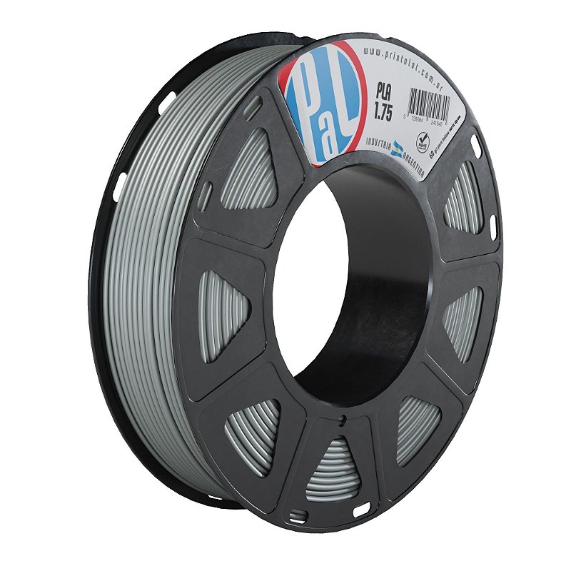 Filamento PLA Metal Prata 1,75mm 250g PrintaLot