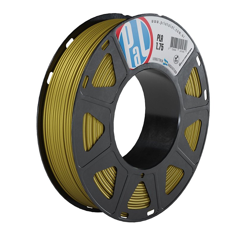 Filamento PLA Metal Ouro 1,75mm 250g PrintaLot