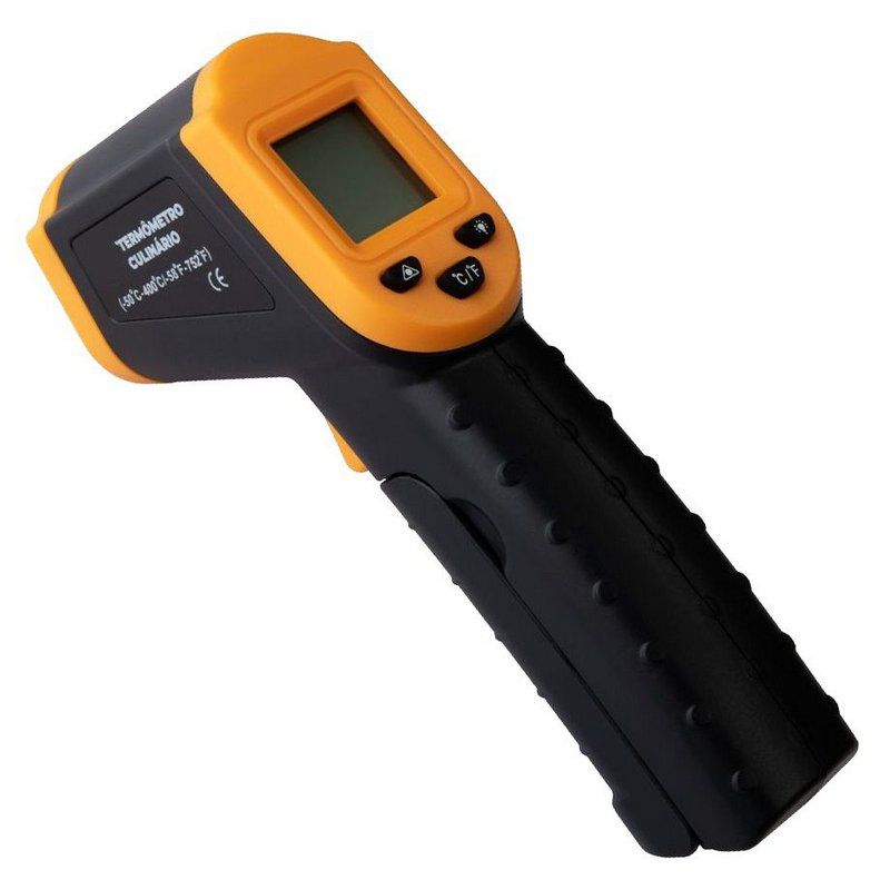 Termômetro Digital a Laser Culinário p/ Alimentos -50 a 400° - Utifácil