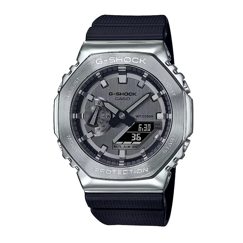 G-Shock G-Steel GM-2100-1ADR Cinza Quartzo - Relojoaria Impala