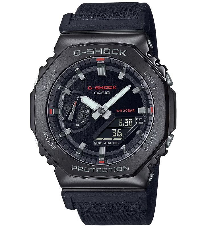 G-Shock G-Steel GM-2100CB-1ADR Preto IP Black - Relojoaria Impala