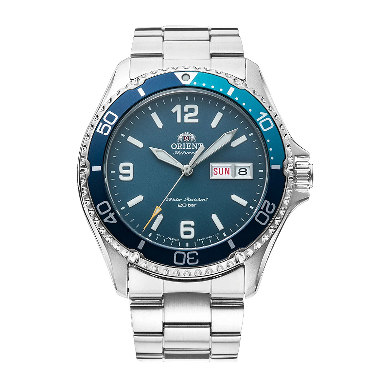 時計 ORIENT Automatic Diver Watch 20bar Orient Mako Automático RA-AA0818L19B Azul Safira 200m - Relojoaria