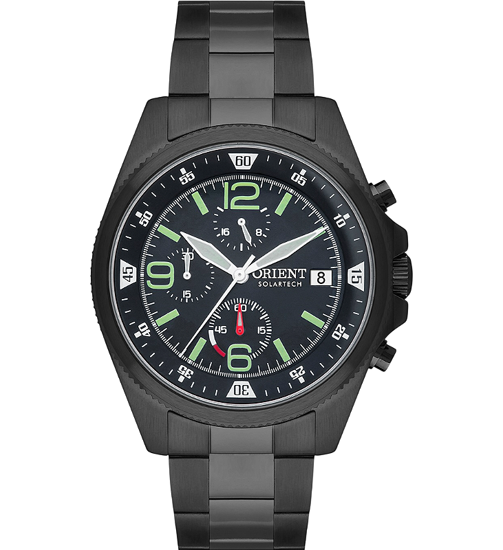 Orient MPSSC033 P2PX – Cronógrafo Solar, Aço IP Black, Estilo