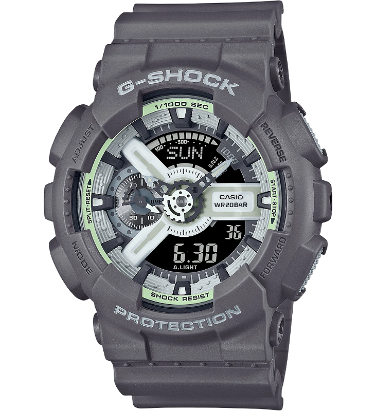 G-SHOCK GA-110HD-8ADR Hidden Glow – Edição UV Translúcida e 200M