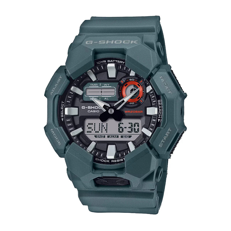 G-SHOCK GA-010-2ADR Pulseira Verde Analógico-Digital - Relojoaria