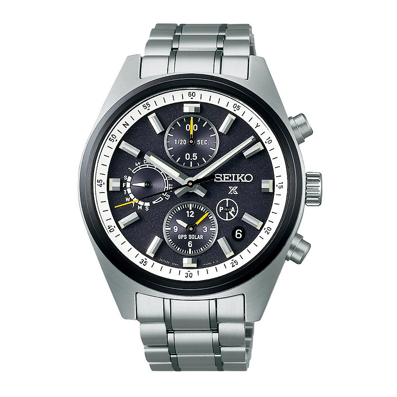 Seiko Prospex SSH167 GPS Solar Cronograph Edição Panda 42mm