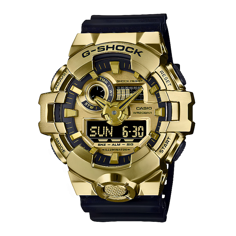 G-Shock GM-700G-9ADR Dourado Analógico-Digital - Relojoaria Impala