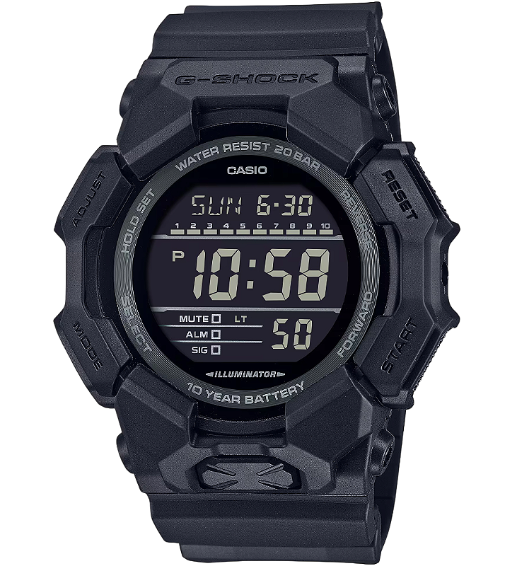 G-Shock GD-010-1A1DR Digital Preto - Relojoaria Impala - Desde