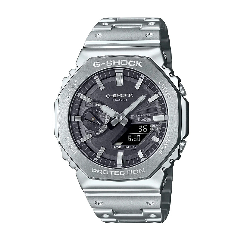 ちび介CASIO G-SHOCK GM-B2100SD-1AJF G-Shock GM-B2100SD-1ADR Metal Full Steel Preto Bluetooth