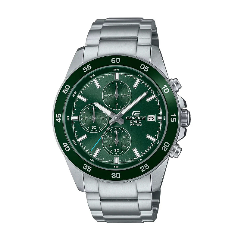 Casio Edifice EFR-526D-3AVUDF Cronógrafo Verde em Aço Inoxidável