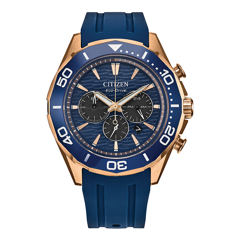 Relógio Citizen Endeavour CA4733-00L – Eco-Drive Cronógrafo Azul