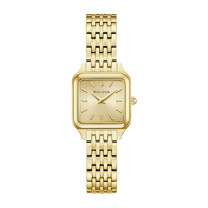 Relógio Bulova Sutton 97L191 Dourado Safira Feminino - Relojoaria