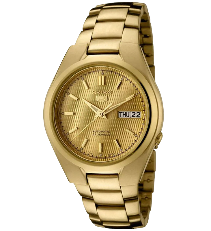 Seiko 5 SNK610 Automático Dourado 37mm com IP Gold - Relojoaria