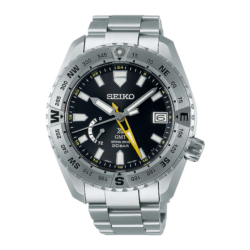 Seiko Prospex LX SNR025J1 Spring Drive GMT em Titânio - Relojoaria