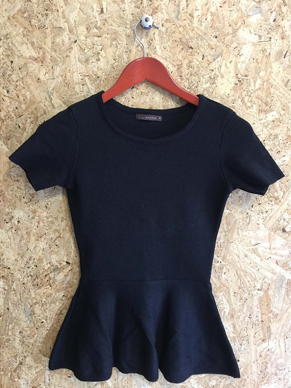 peplum preta