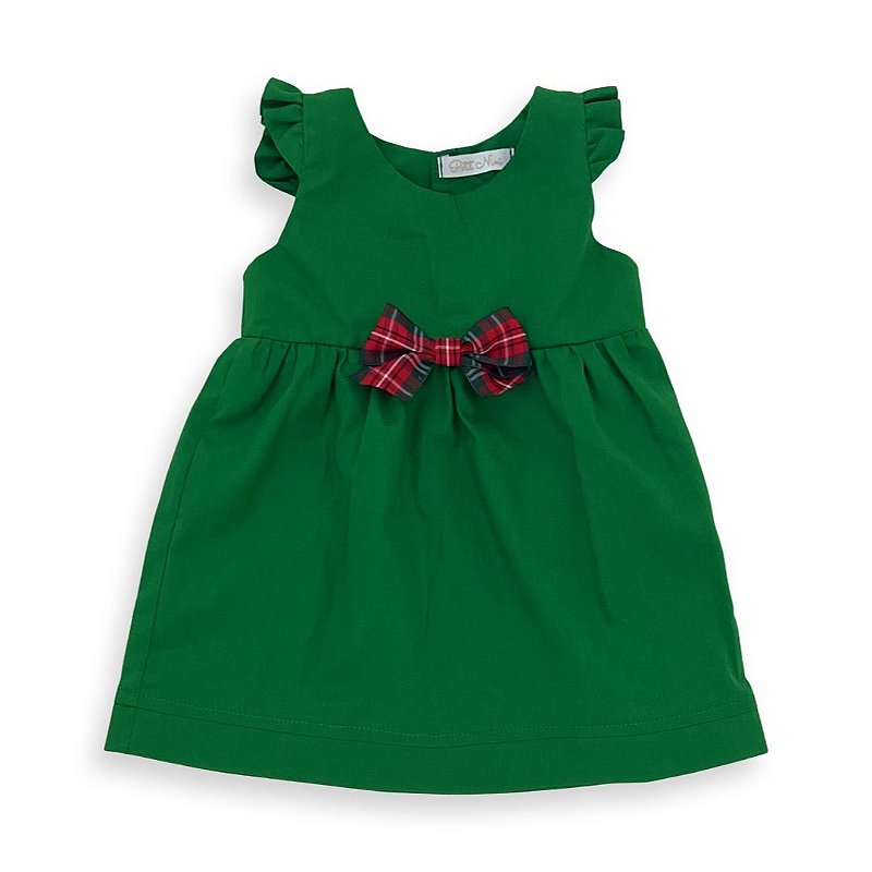 Vestido de Bebê Menina Floral Verde G