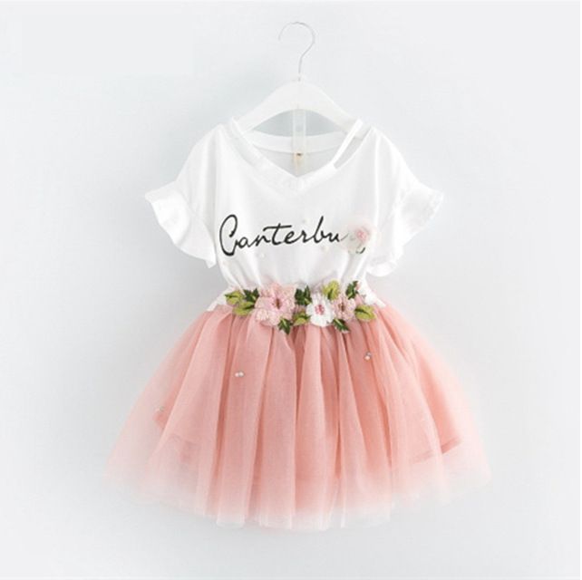 saia de tule com flores