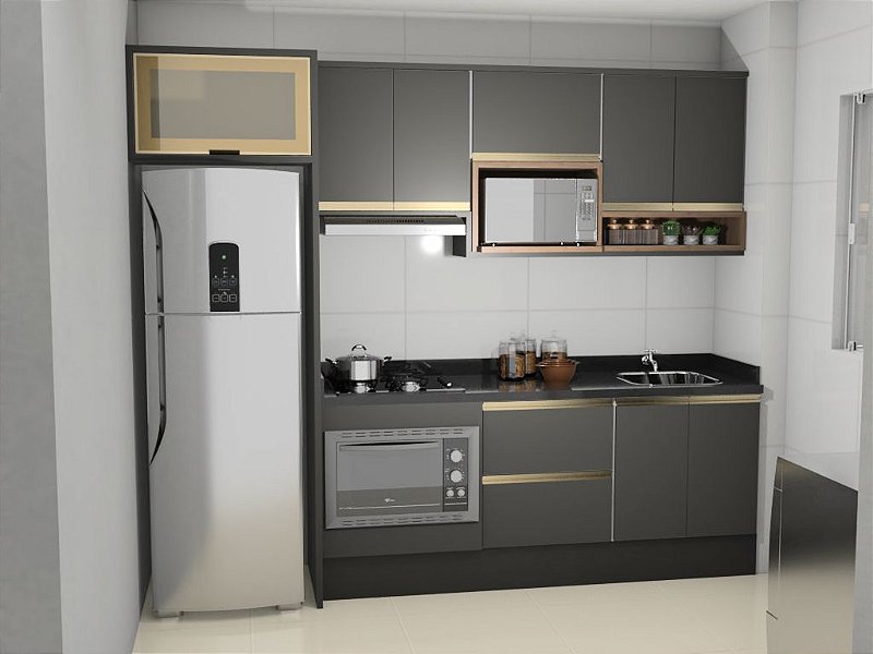 Cozinha Modulada 13 - Planta MRV - R&R Móveis e Ambientes - Cozinhas  Moduladas, Dormitórios modulados, sofás, mesas e cadeiras.