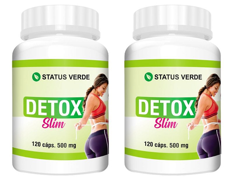 Kit 2 Detox Slim 240Cáps - 500mg Status Verde - Status Verde