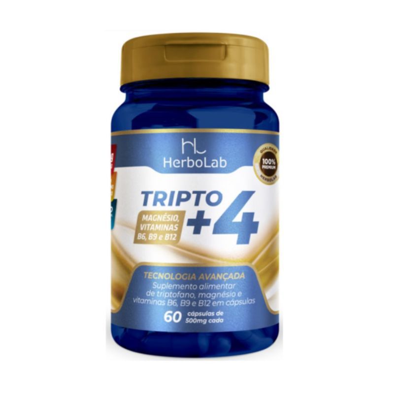 Tripto+ 4 (L-triptofano) 60 cápsulas 500mg HerboLab