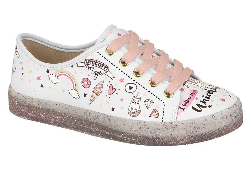 tenis infantil molekinha unicornio