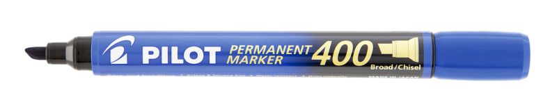 Marqueur Permanent Pilot SCA 400 - Pointe Biseau Large - Bleu - Neuf - Bureau & Art