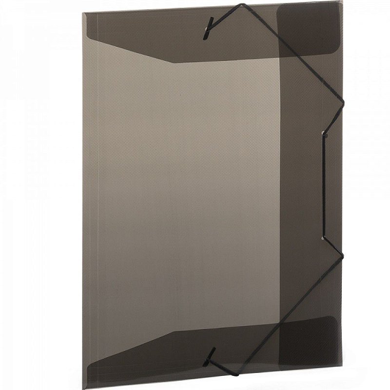 PASTA ABA ELÁSTICO OFÍCIO BASIC FINA FUMÊ PLASCONY Papelaria Zap