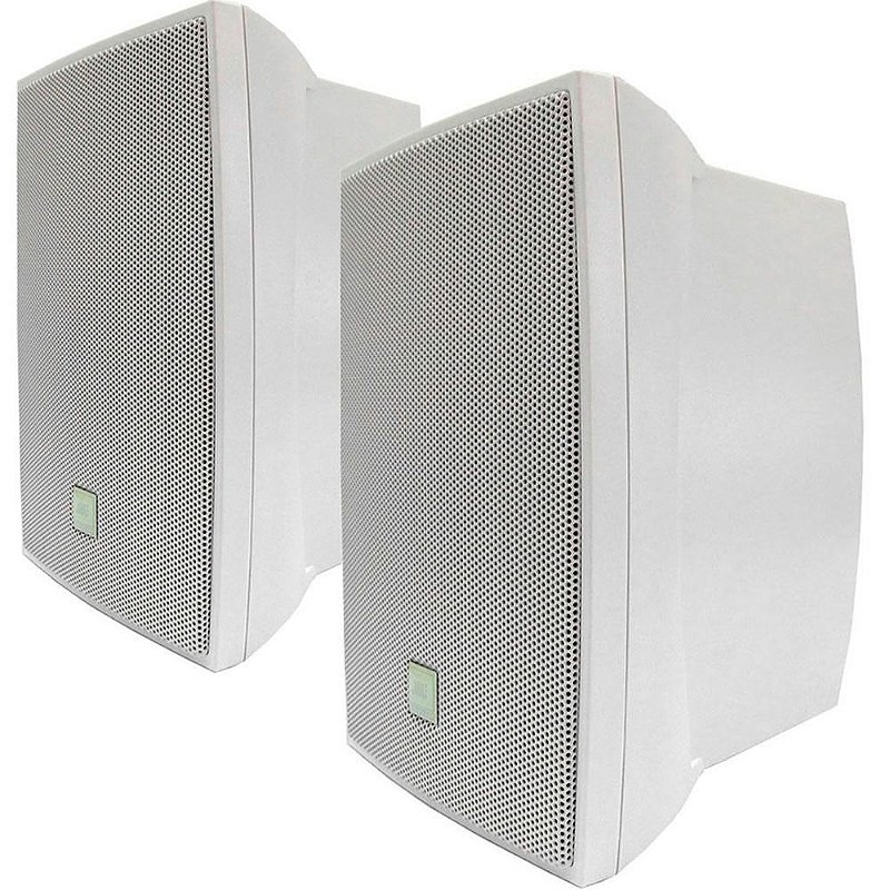 Caixa de Som Acústica JBL C321B Passiva 60W Rms Branca Par