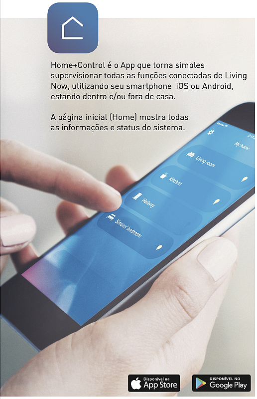 Living App CENTRAL DE CENÁRIOS E CONTROLE VIA APP - LIVING NOW - Habitat