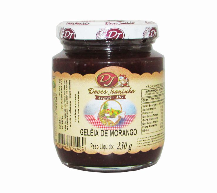 Geleia de Morango 230g - Doces Joaninha