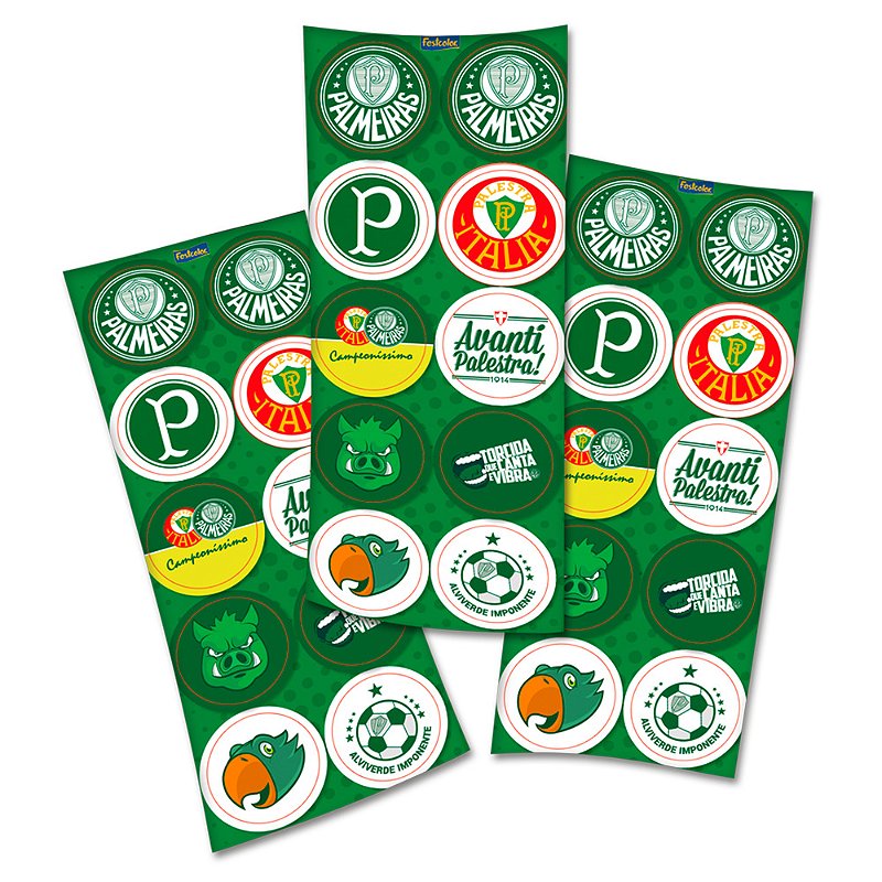 Adesivo Decorativo Palmeiras 30un - Festcolor - Docerrano - Confeitaria ...