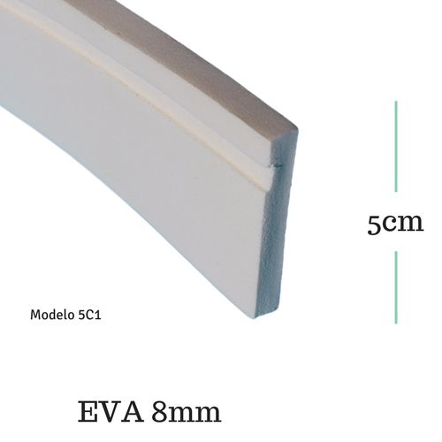 Moldura de EVA 5cm x 0.8cm ( valor por metro) - Molduras de isopor