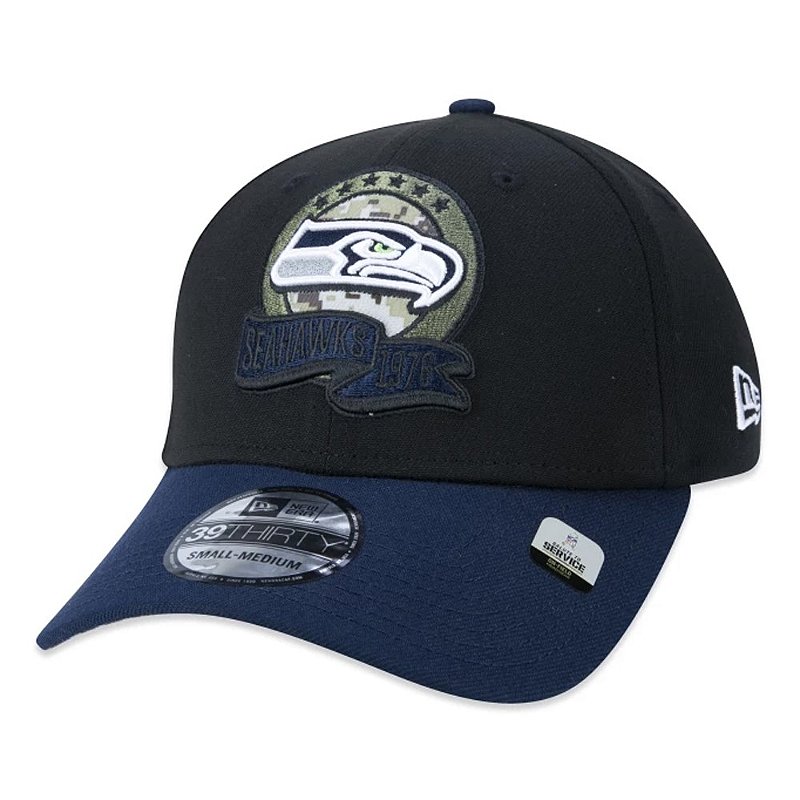 Boné New Era Seattle Seahawks 3930 Salute To Service - FIRST DOWN ...