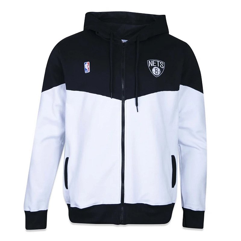 Jaqueta Moletom New Era Brooklyn Nets World Preto - FIRST DOWN