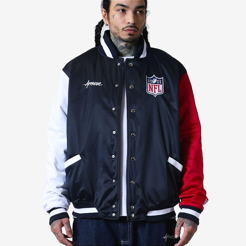 Jaqueta College Approve x NFL II Logo Liga Azul e Vermelha - FIRST